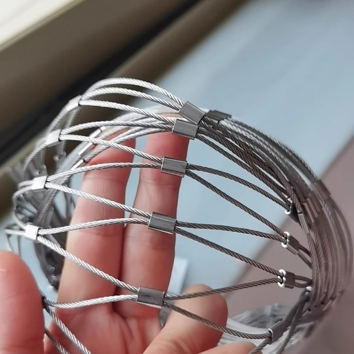 Filet de sécurité en acier inoxydable pour jardin et ferme – Clôture de sécurité en métal pour la protection et la sécurité en extérieur – Idéal pour les animaux, les plantes et la sécurité des biens