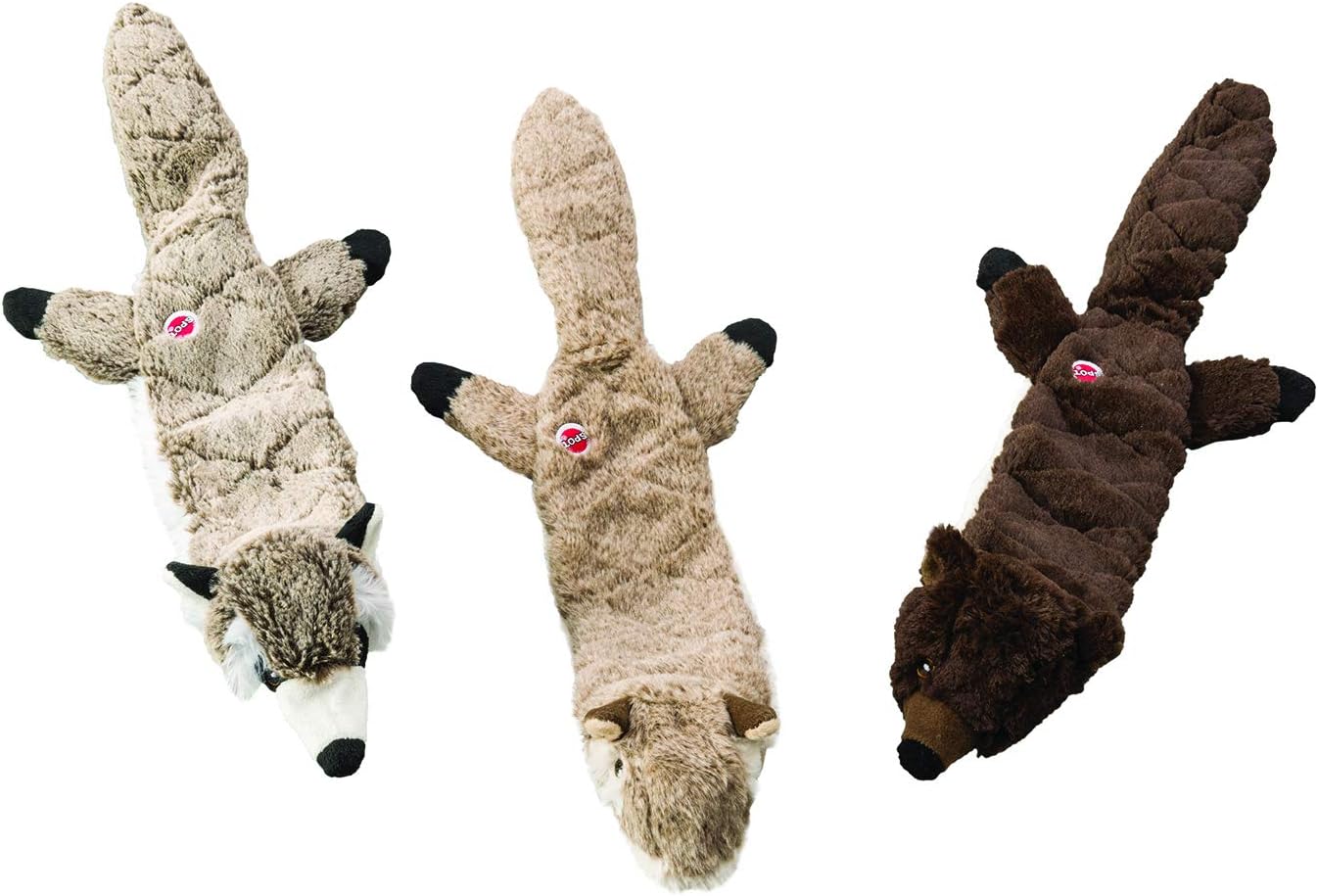 EthicalペットビーバーSkinneeez Extreme Stuffinglessキルト風犬おもちゃ、23 "