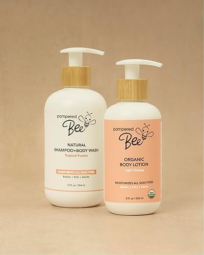 Miniatura 7 de Champú y gel de baño (Tropical Fusion), fórmula natural 2 en 1 para recién nacidos, niños pequeños y niños, 12 onzas