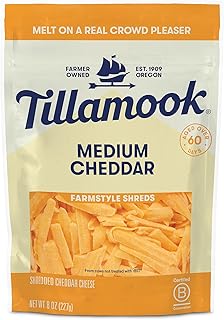 Medium Cheddar Shredded Cheese, 8 oz