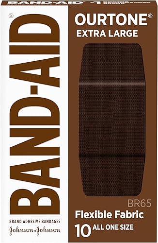 Band-Aid Brand Ourtone - Vendajes adhesivos, protección flexible y cuidado de pequeños cortes y rasguños, almohadilla acolchada para heridas