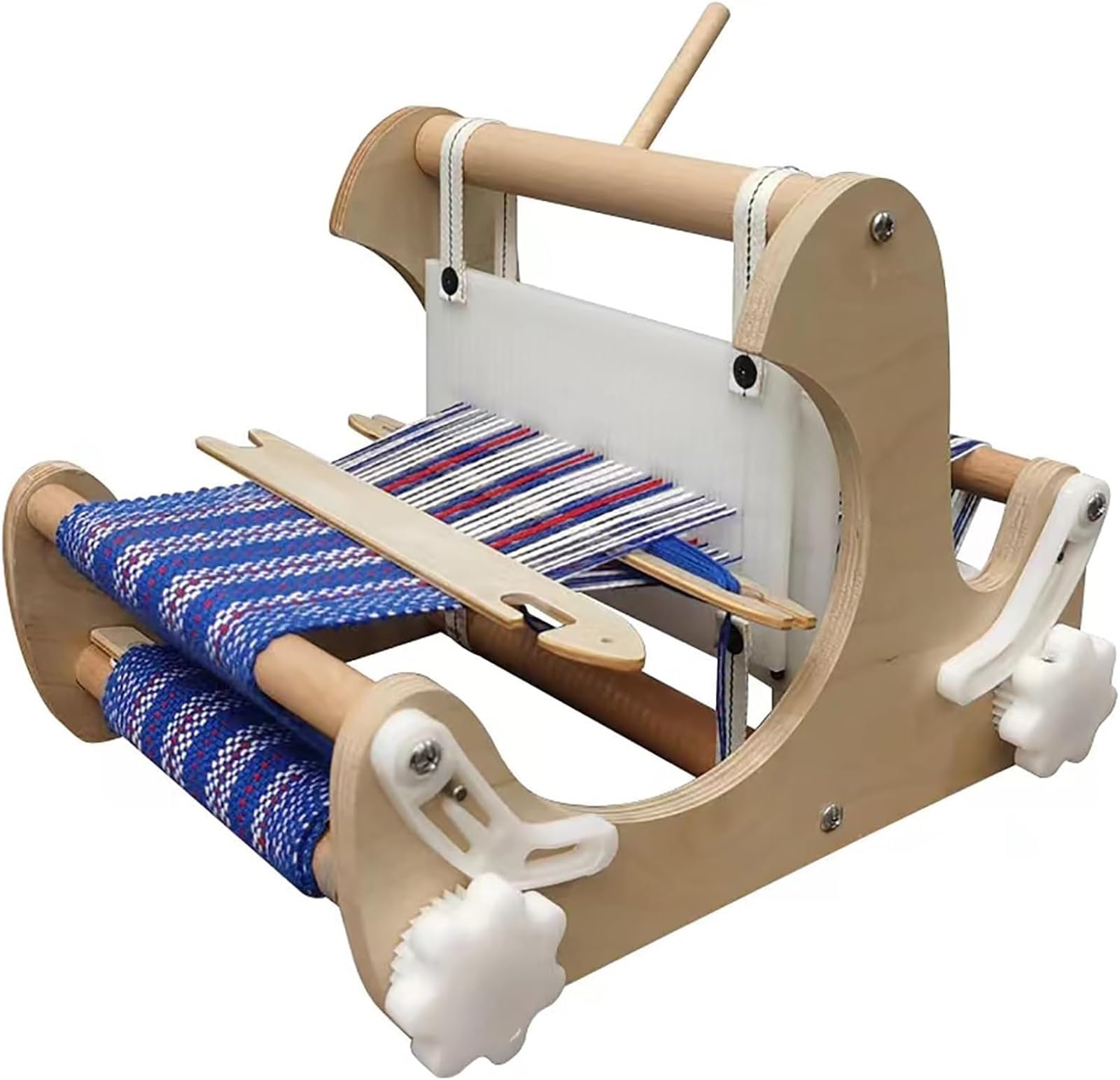 Kit de telar para tejer, marco de madera para tejer a mano con 40 agujeros rígidos para principiantes y proyectos de manualidades