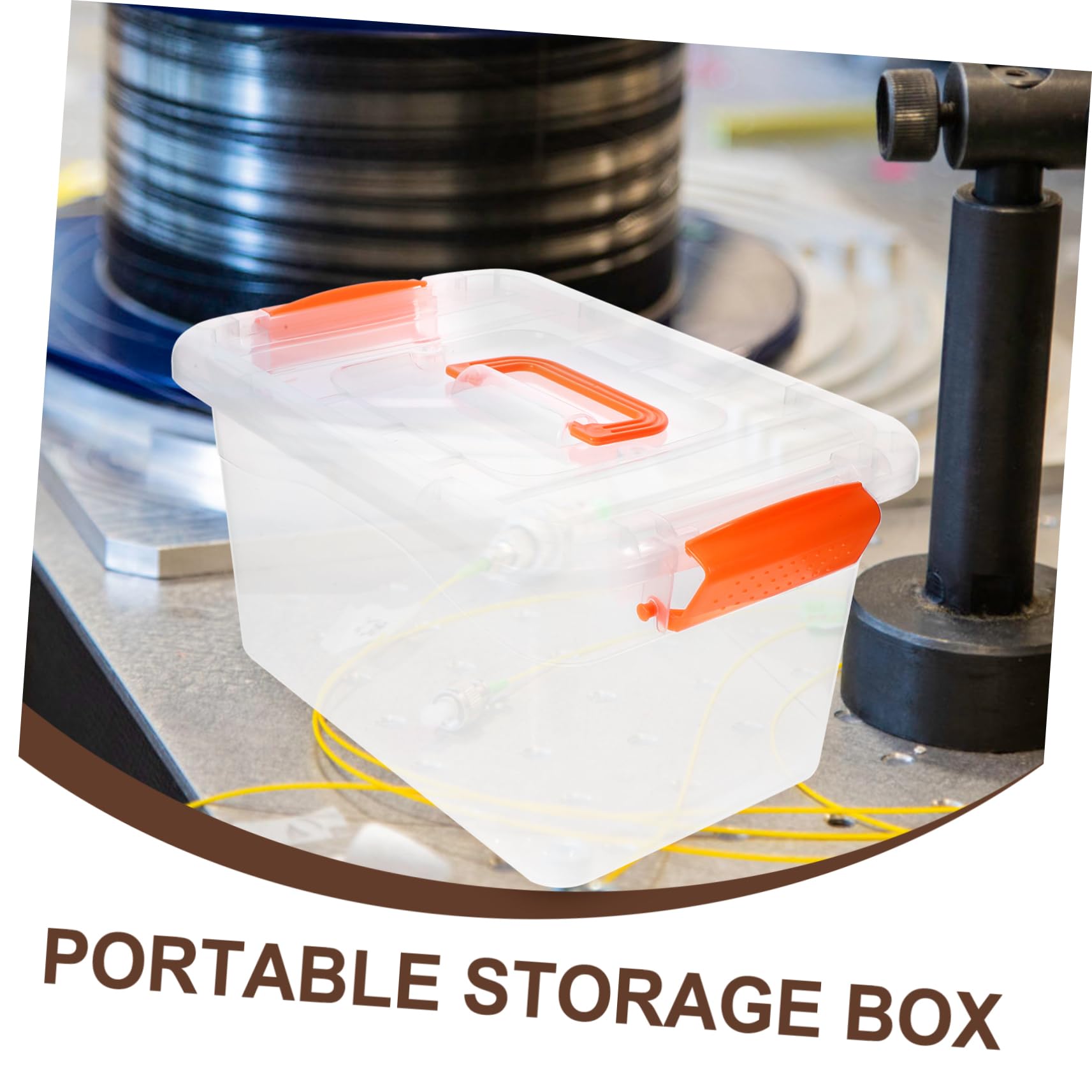 BESTYASH Cajas de Almacenamiento de 3l Contenedores de Plástico Pp y Abs Tapa y Asa Set de 6 Multifuncionales para Cocina y Organización Fácil de Transportar