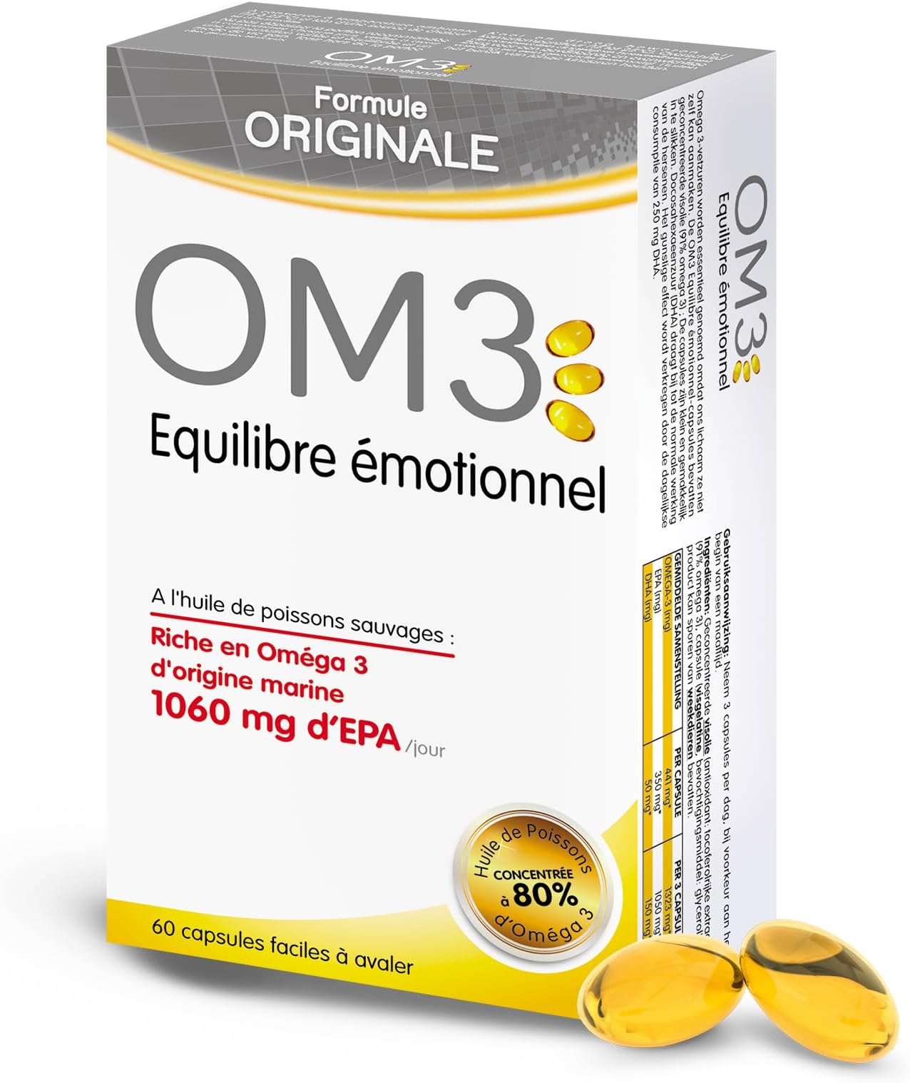 Isodisnatura OM3 Emotional Balance 60 Capsules by Isodisnatura