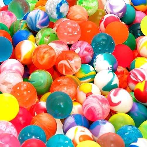 Miniatura 8 de Pllieay 500 bolas hinchables a granel 079 pulgadas varios estilos de bolas rebotantes mezcladas pequeñas bolas de goma para recuerdos de fiesta de