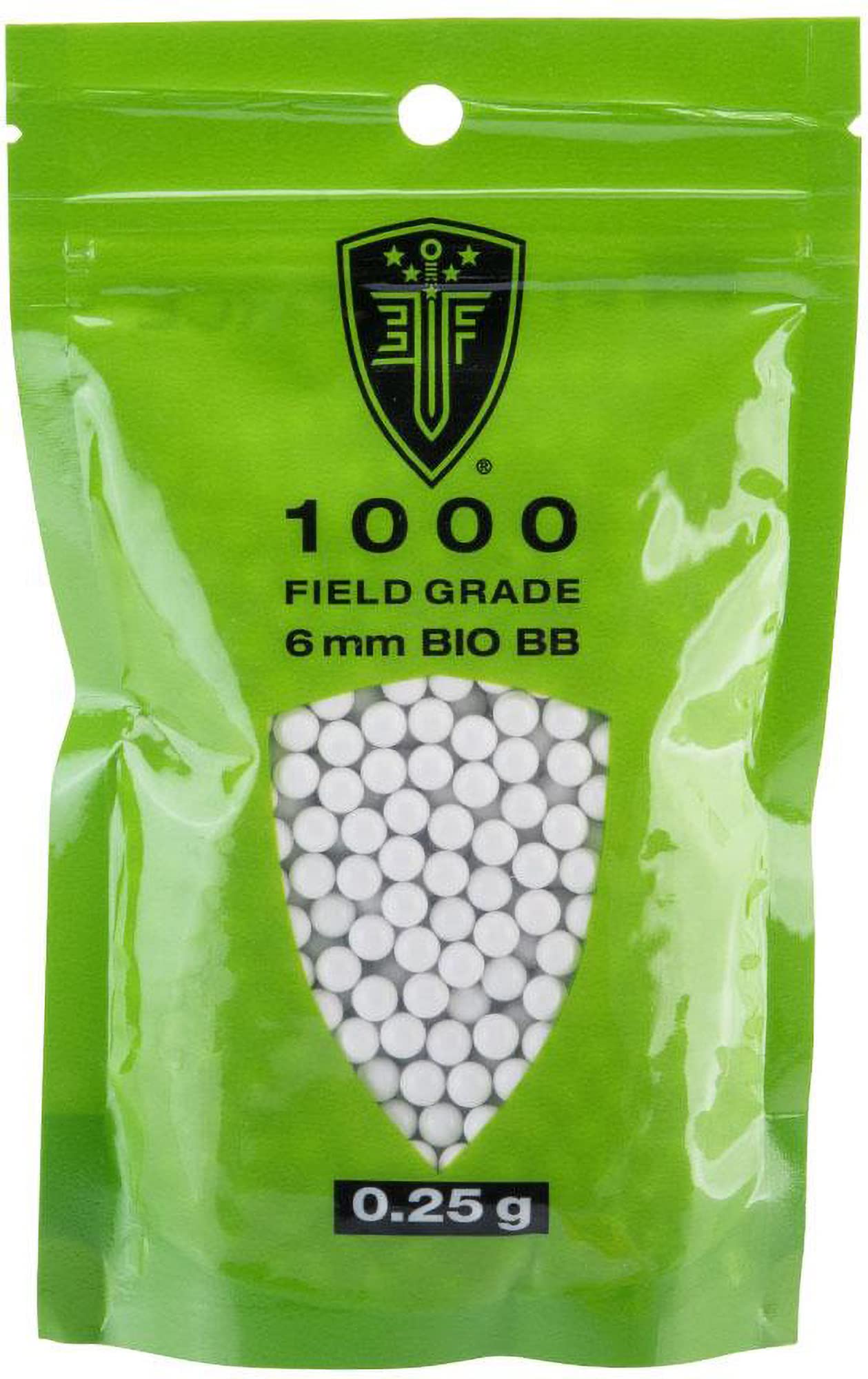 Evike Airsoft - Elite Force Field Grade Outdoor Safe PLA Airsoft BBS (Weight: 0.25g / 1000 Rounds)