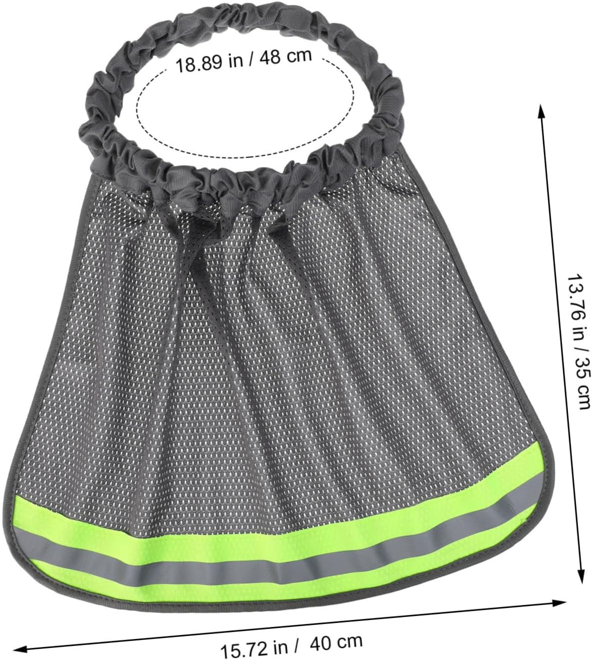 DOITOOL Reflective Hard Hat Neck Shade Breathable Mesh Sun Visor Cover with Back Sun Shade for Construction Workers Outdoor Safety