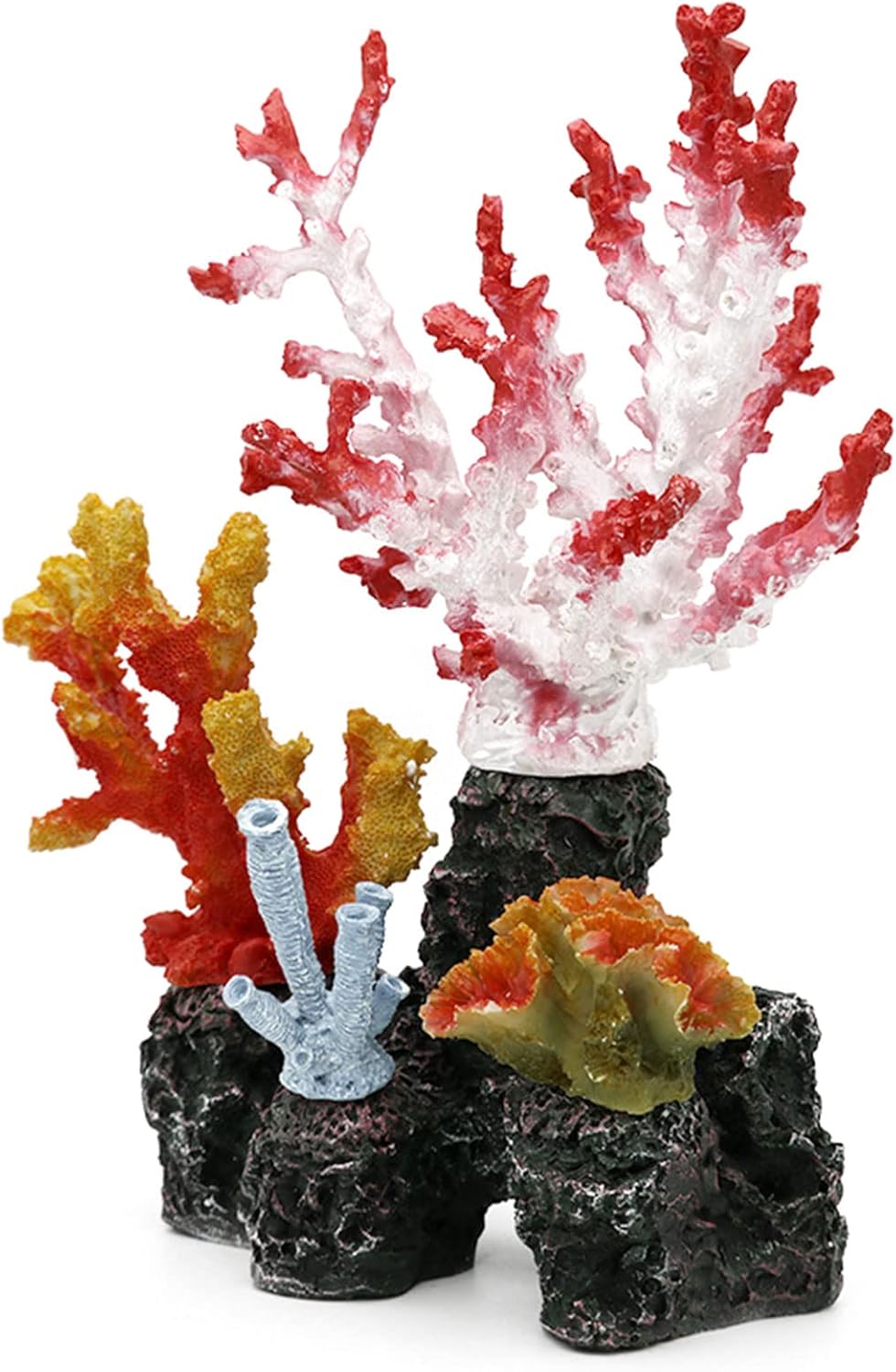 Aquarium Coral Ornaments Polyresin Decor Fish for Tank Reef Decorations Artificial Resin Fish House Aquarium Décor Coral