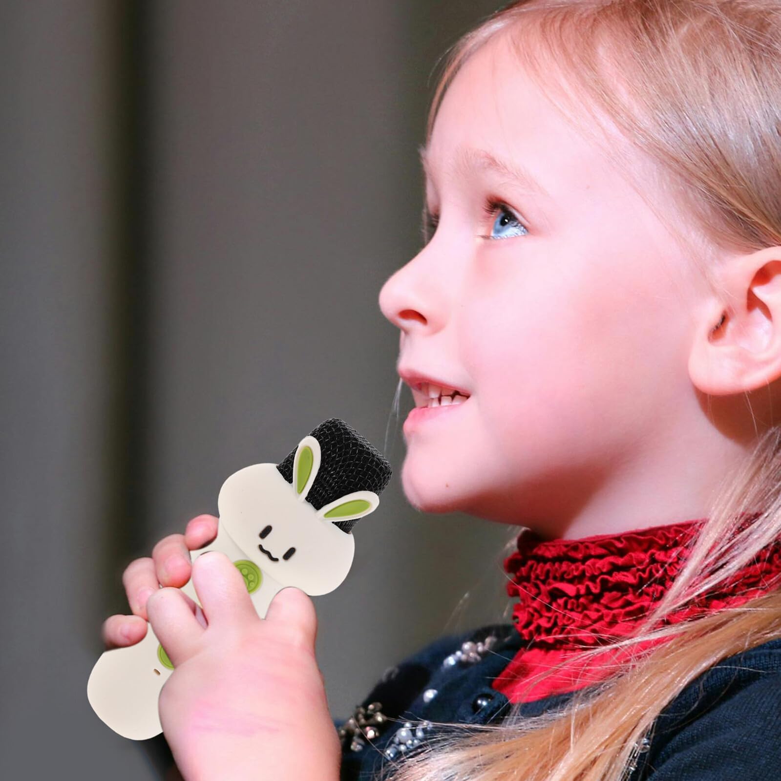 Altavoz Inalámbrico Portátil Mini Karaoke con Micrófono para Fiestas Infantiles y Contar Cuentos para Dormir Reproductor de Música Compacto