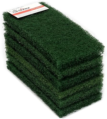 The Tile Doctor Almohadilla multiusos  Ideal para limpieza de baño, cocina y suelo  Esponja antiarañazos y limpiador de ducha  Grado comercial