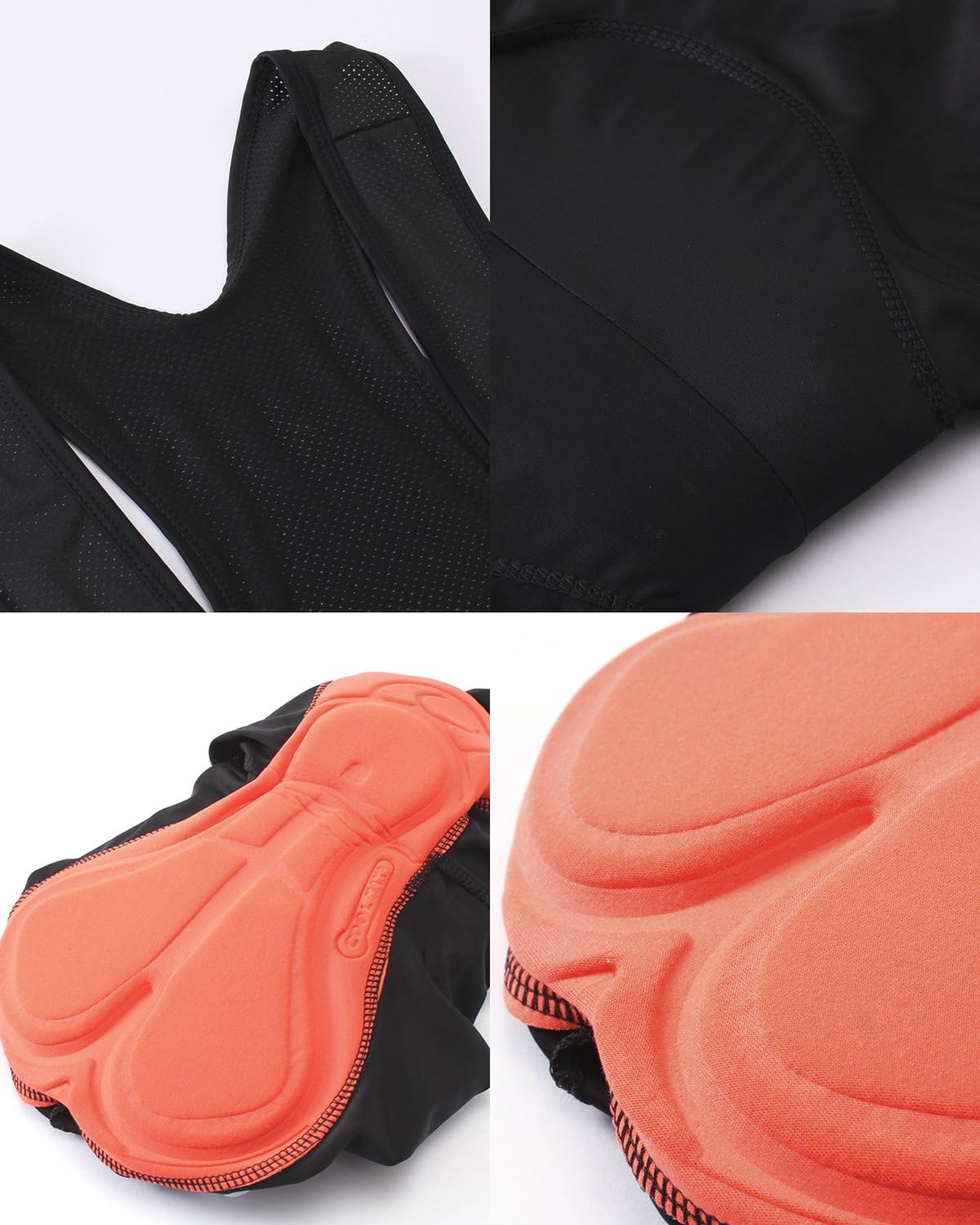 Strgao Mens Cycling Jersey Sets Bike Short Sleeve kits with Bib Shorts Padded Mountain Biking suits Outfits Quick-Dry