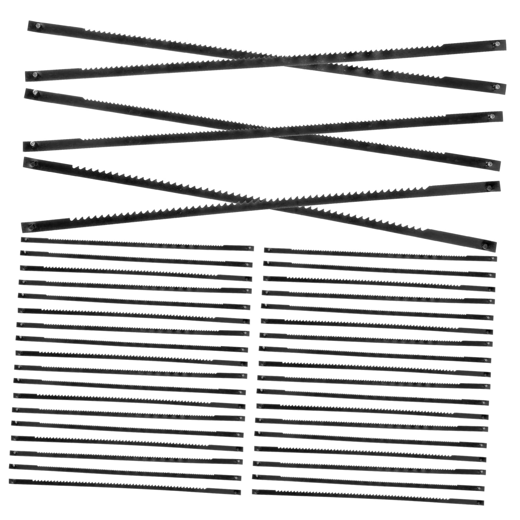 Set di Lame per Seghetto Alternativo a Perno 36 Pezzi Nero | Acciaio al Carbonio, Assortimento 5, 2 Pollici Passo 5 Pollici, per Legno e Metallo Tenero