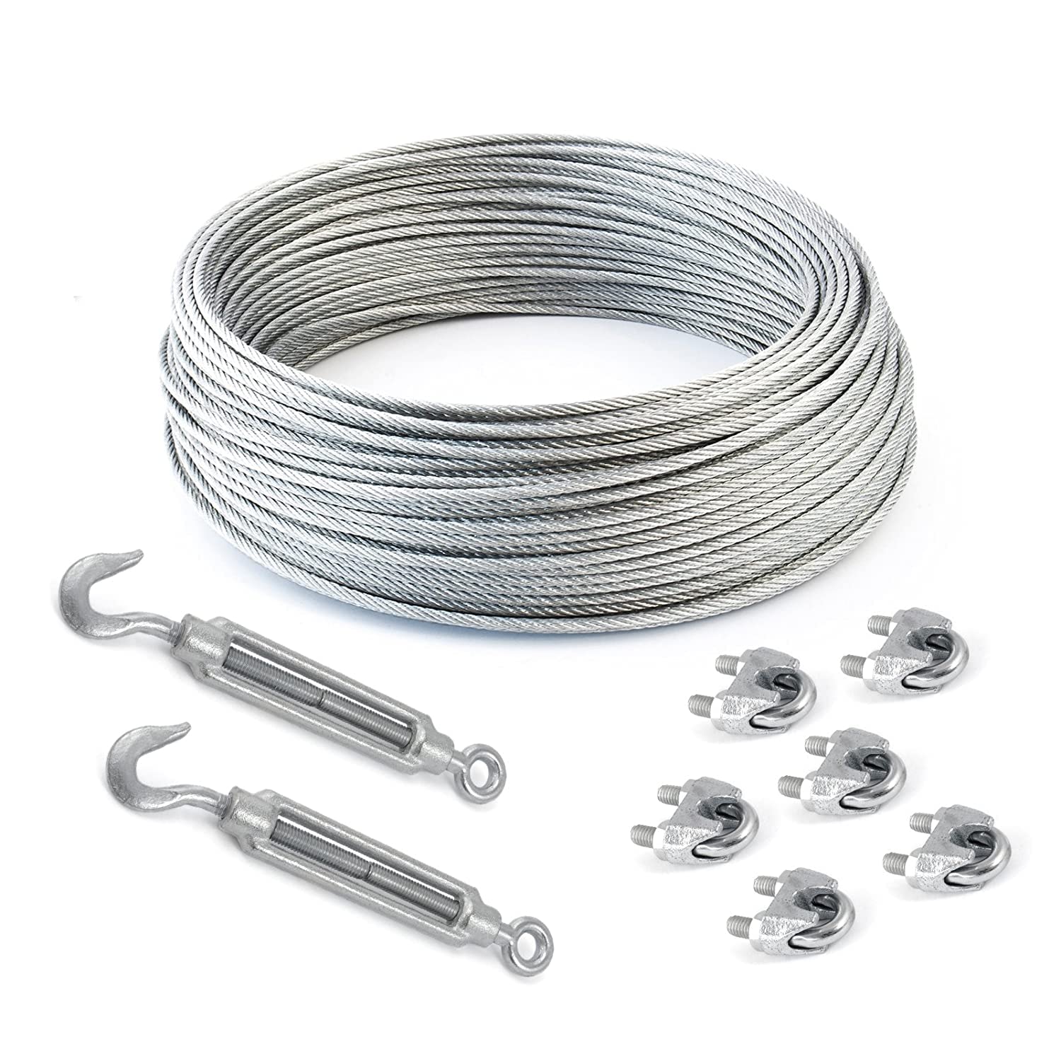 Awesome Wire Rope with galvanised Strand Set Available in Rust Free (30, 8mm)-image-12