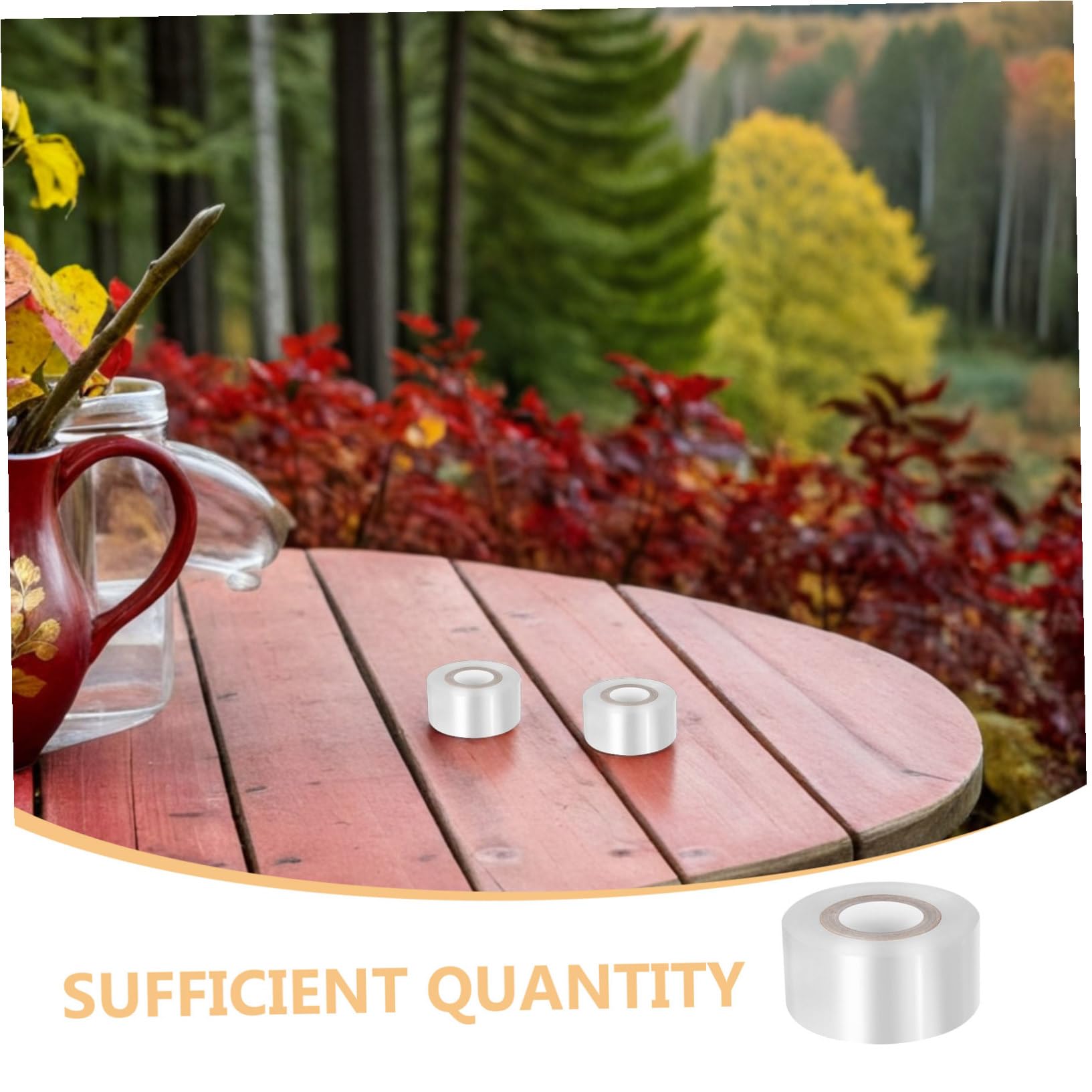 Milisten 10 Rollen Transparentes Dehnbares PE Veredelungsband Selbstklebendes Gartengrafting Tape für Obstbäume Gemüse Blumen Nachhaltiges Pflanzenschutzband für Veredelung und