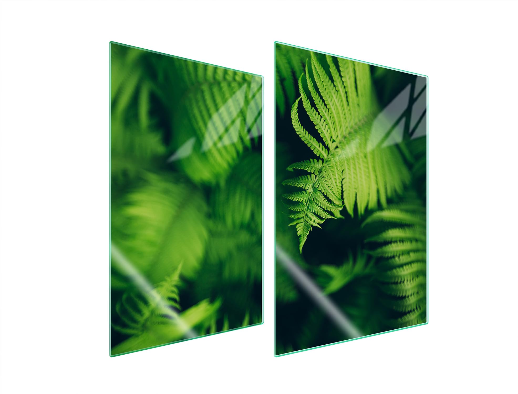 TMK ArtDeko Placa protectora de vitrocerámica 35 x 52 cm 2 piezas cocina eléctrica universal para inducción protección contra salpicaduras tabla de cortar de vidrio templado, Hoja
