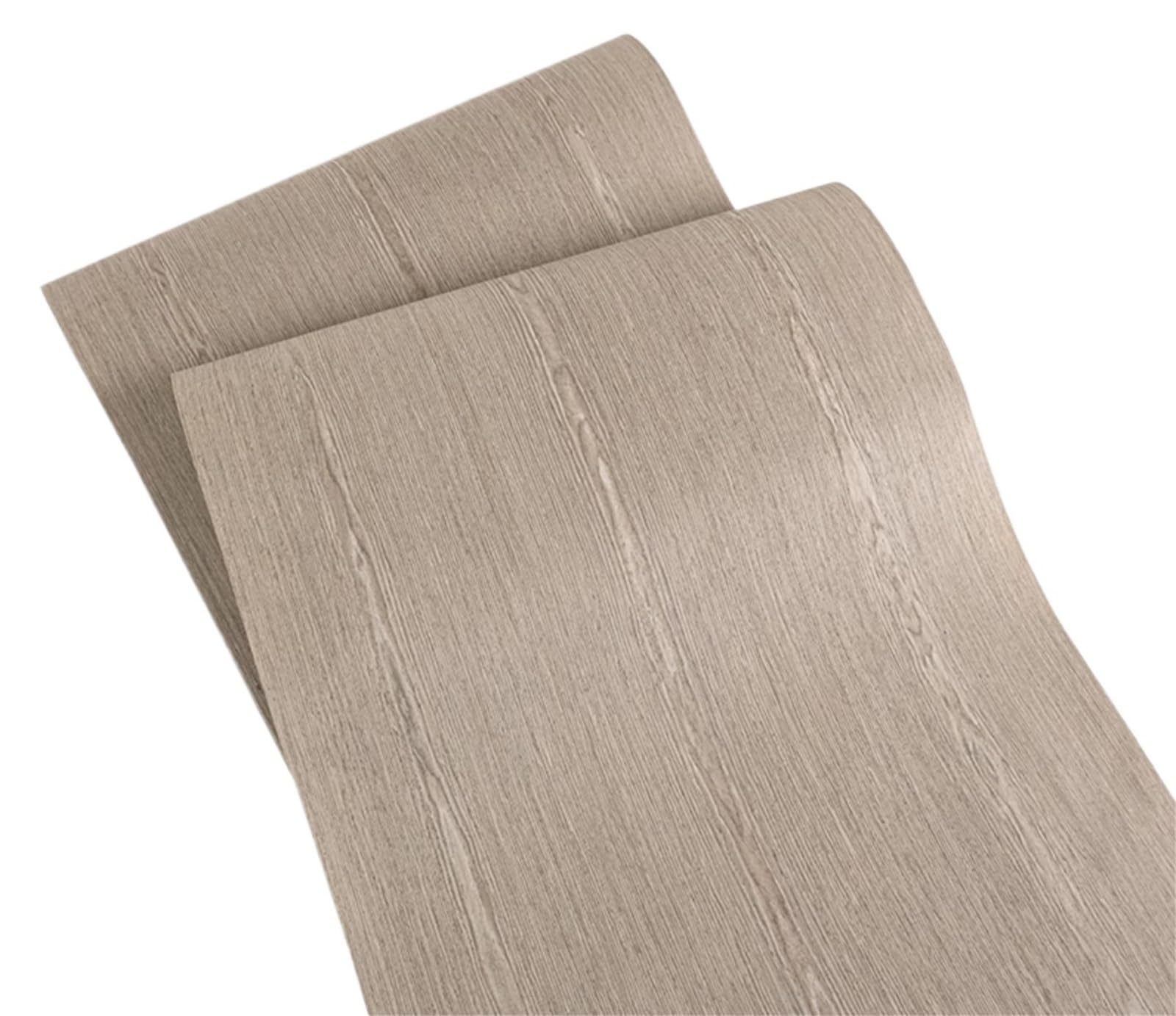 Zymjzbetic Wood Grain Stickers L:2.5Meters Width:58cm T:0.2mm Veneers for Wooden Doors Wood Veneer White Oak and Black Walnut Furniture(Tech Veneer)