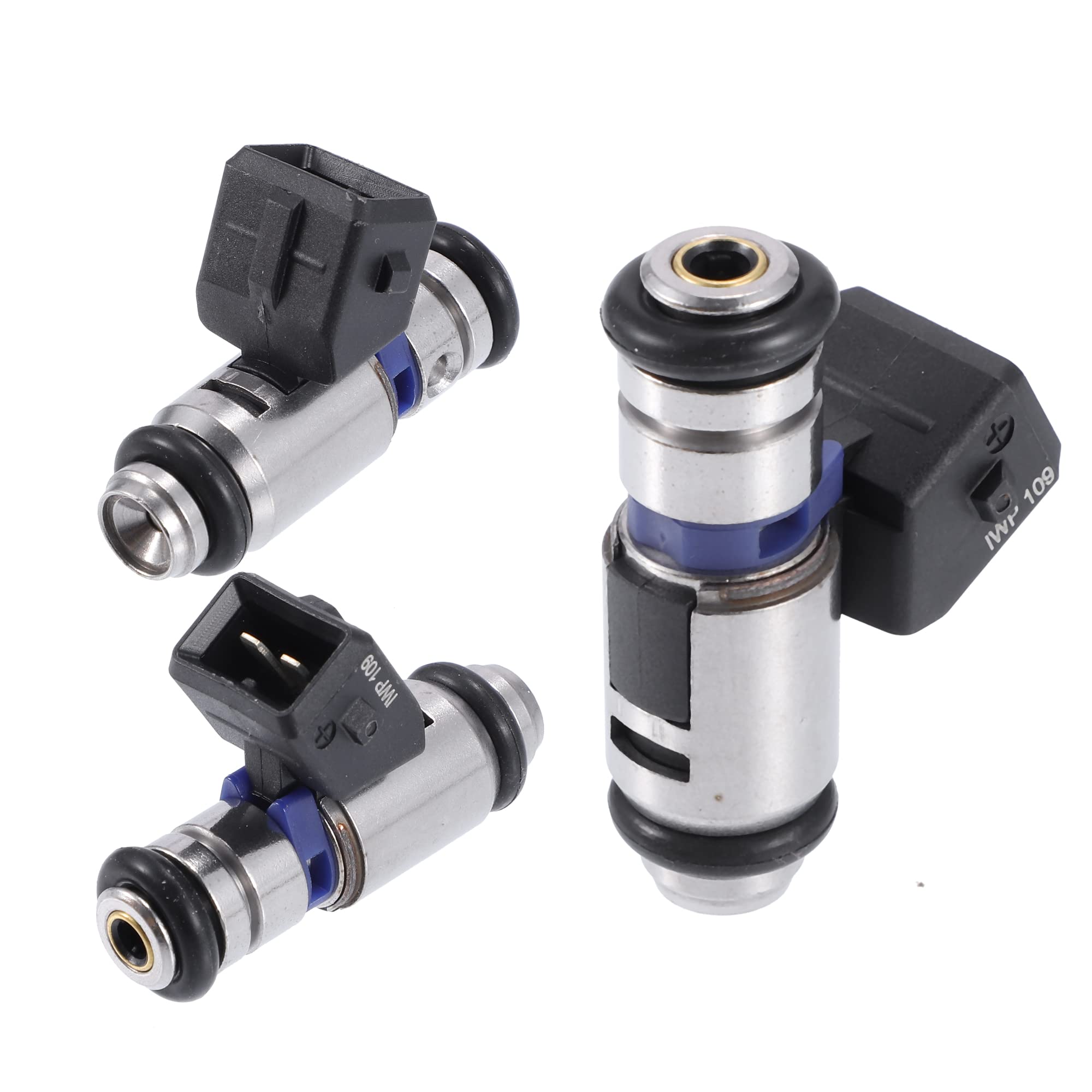 QUARKZMAN 4 Pezzi Iniettore Carburante IWP109 Per Fiat Brava 1.6L | Colore Argento Nero Viola. Materiale Metallo Plastica. Dim. 47x32x19.5mm. Per Fiat Doblo 1.6L 01-02.