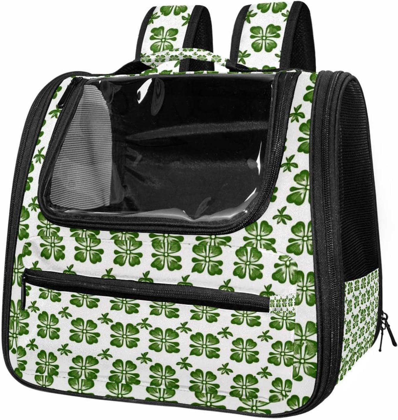 Clower Pattern Cat Backpack Carrier, Large Pet Backpack for Medium Small Dog Cat Puppy Kitty Bunny