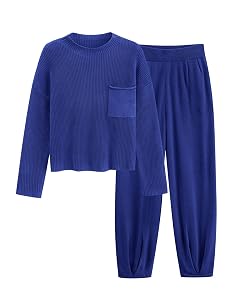 PRETTYGARDEN Two Piece Sets for Women 2025 Pullover Sweater High Waisted Sweatpants Tracksuit Lounge Set Fall Winter Outfits