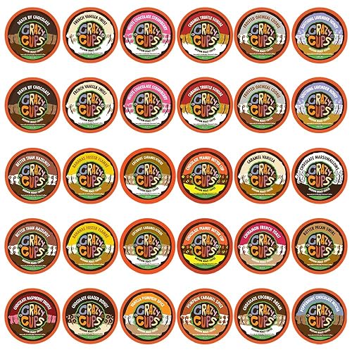 Crazy Cups - Café descafeinado con sabor individual para cafetera Keurig K Cup, 30 unidades Crazy Cups - Café descafeinado con sabor individual para cafetera Keurig K Cup, 30 unidades