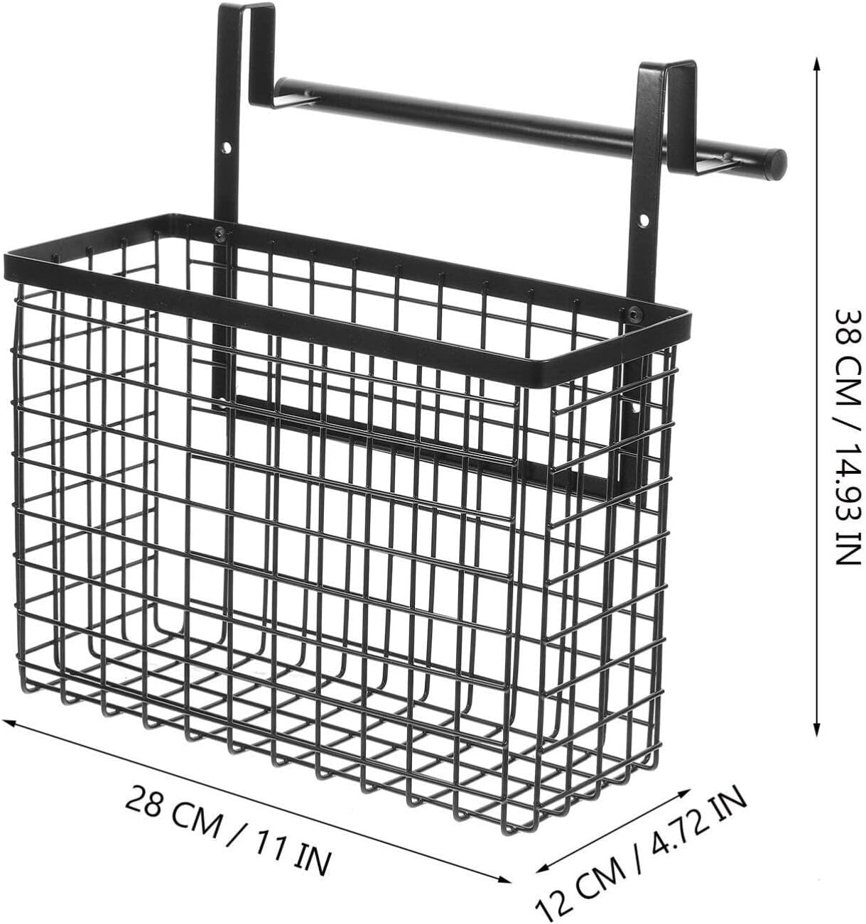 Cabilock over Cabinet Organizer Nail Hanging Storage Basket for Kitchen Capacity Spice Shelf for Door Storage and Easy Access to Condiments and