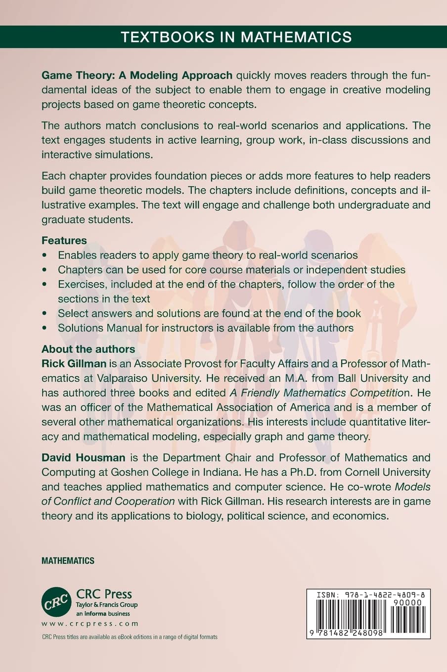 Buy Game Theory: A Modeling Approach (Textbooks in Mathematics) Book Online  at Low Prices in India | Game Theory: A Modeling Approach (Textbooks in  Mathematics) Reviews & Ratings - Amazon.in