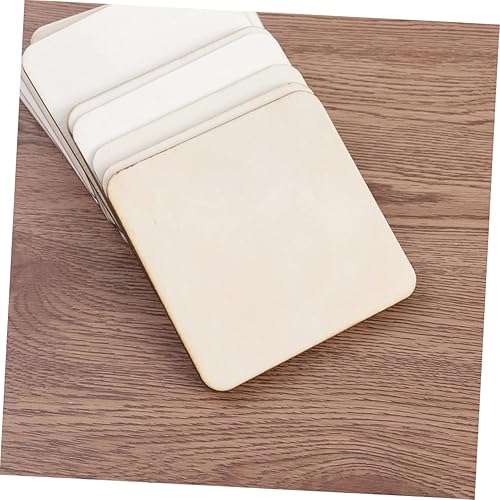 Miniatura 5 de EXCEART 36 posavasos de café, posavasos en blanco, posavasos cuadrados, manualidades, placa de madera, posavasos de madera, posavasos de tazón,