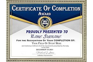 Personalized Custom Diploma with Certificate Cover for Just $19.99!