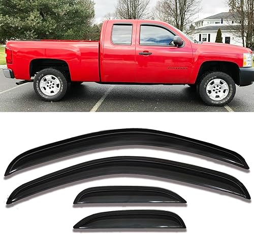 Miniatura 46 de Viseras para ventanas laterales, protectores contra la lluvia, deflectores de ventilación para Honda CRV (CR-V) 2017 2018 2019 2020 2021 2022 LX EX