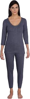 Selfcare Women Cotton Blend Thermal Top and Pyjama Set (Pack of 1 Set) Price In India