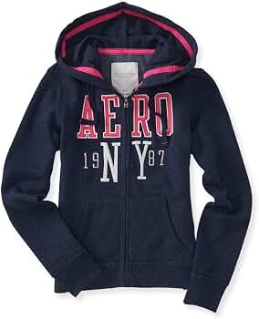 Aeropostale Aero NY 7795 - Sudadera con capucha para mujer, S, Azul  marino/flor y brillo : Ropa, Zapatos y Joyería - Amazon.com