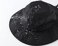 Vista 90 de Home Prefer UPF50+ - Sombrero de sol para hombre, sombrero de pesca de ala ancha para hombres y mujeres, sombrero de playa con protección UV, Gris