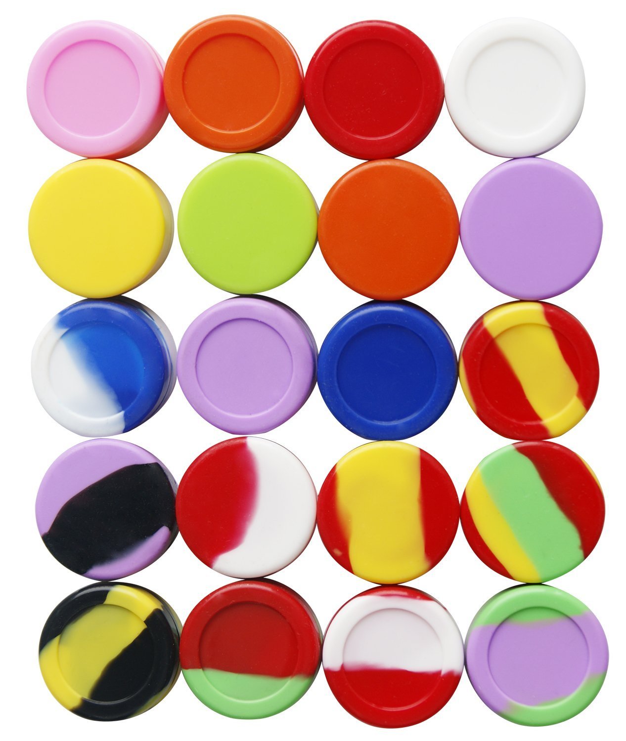 20 Bunte Silikon-Wachsbehälter – Antihaftbeschichtet, Wiederverwendbar, Für Wachs, Öle, Cremes, Küche & Reisen, 26 Ml