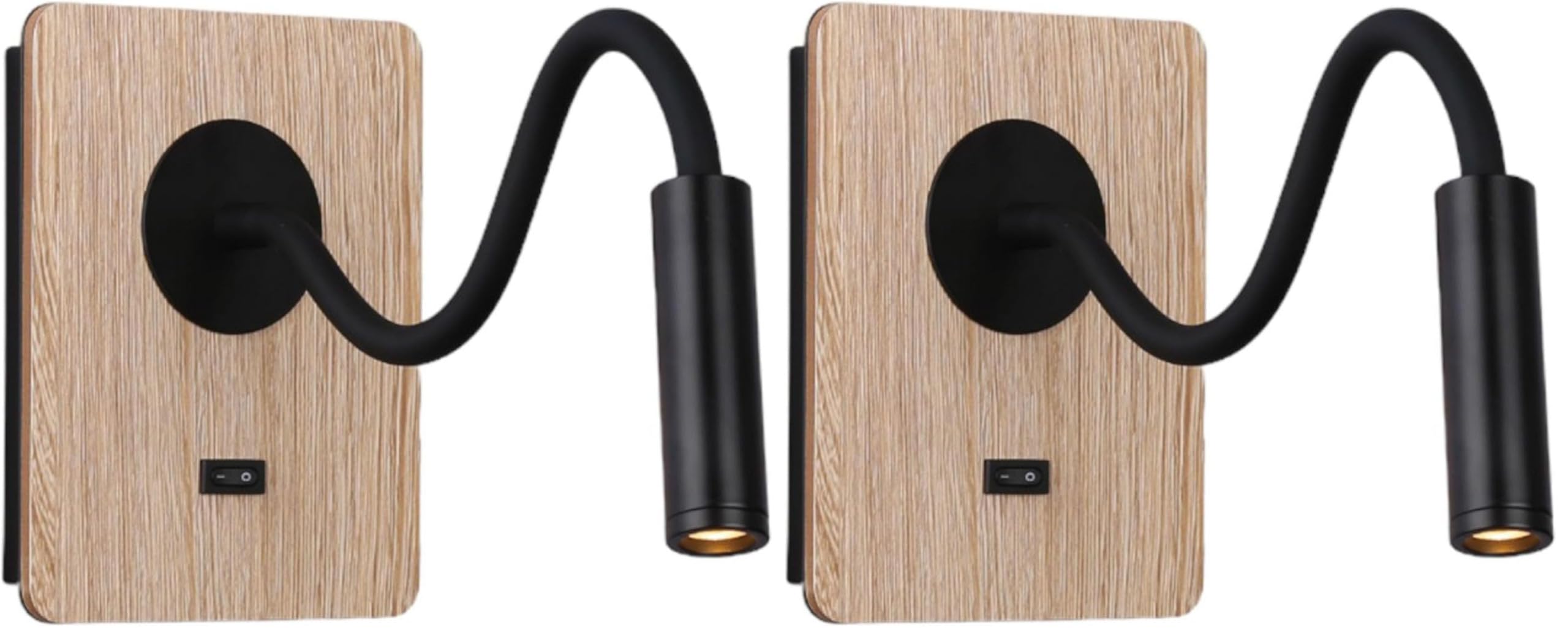Aplique de pared para leer en la cama sin molestar foco flexible con interruptor