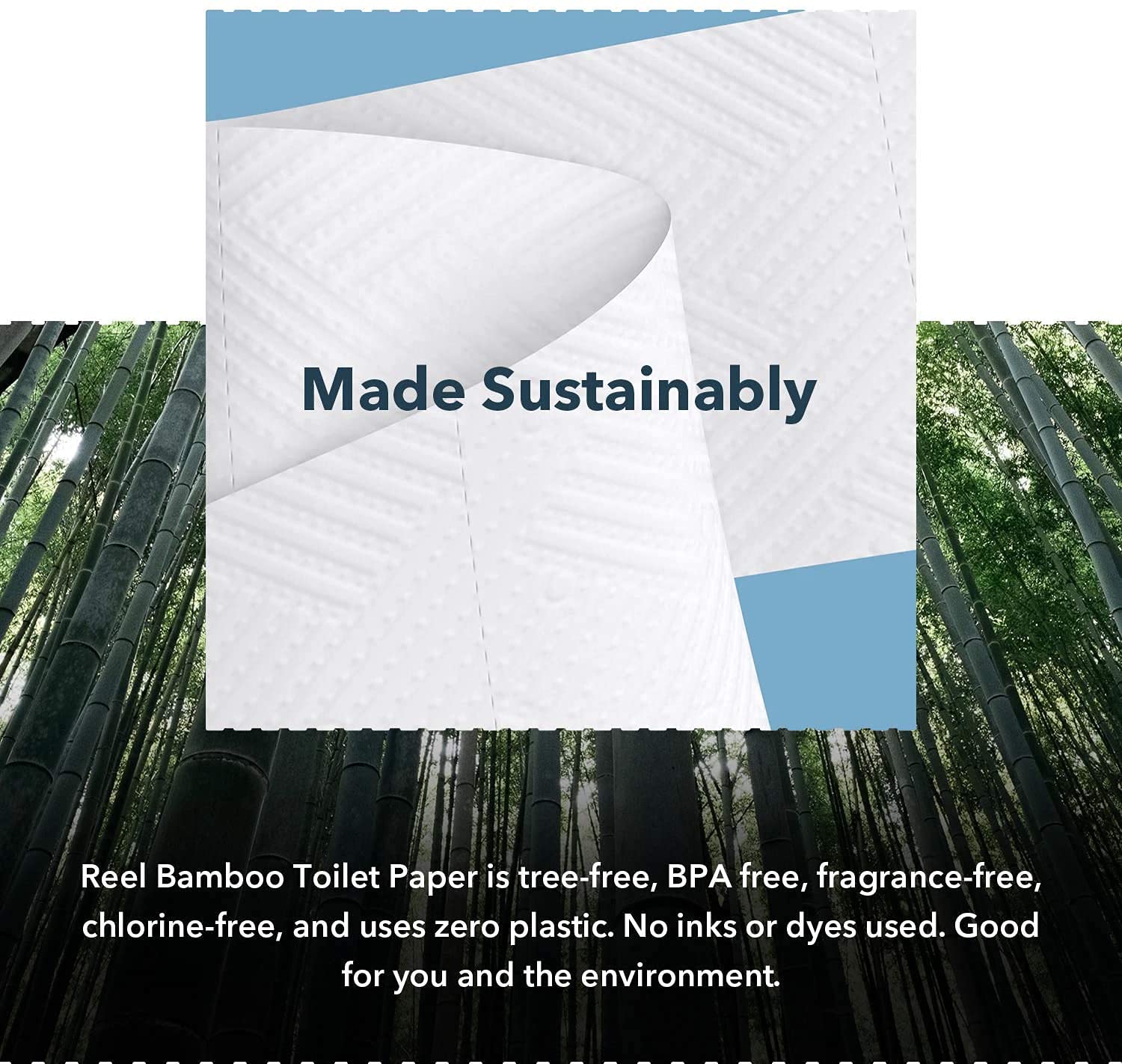 Reel Premium Bamboo Toilet Paper 24 Rolls of Toilet Paper 3Ply