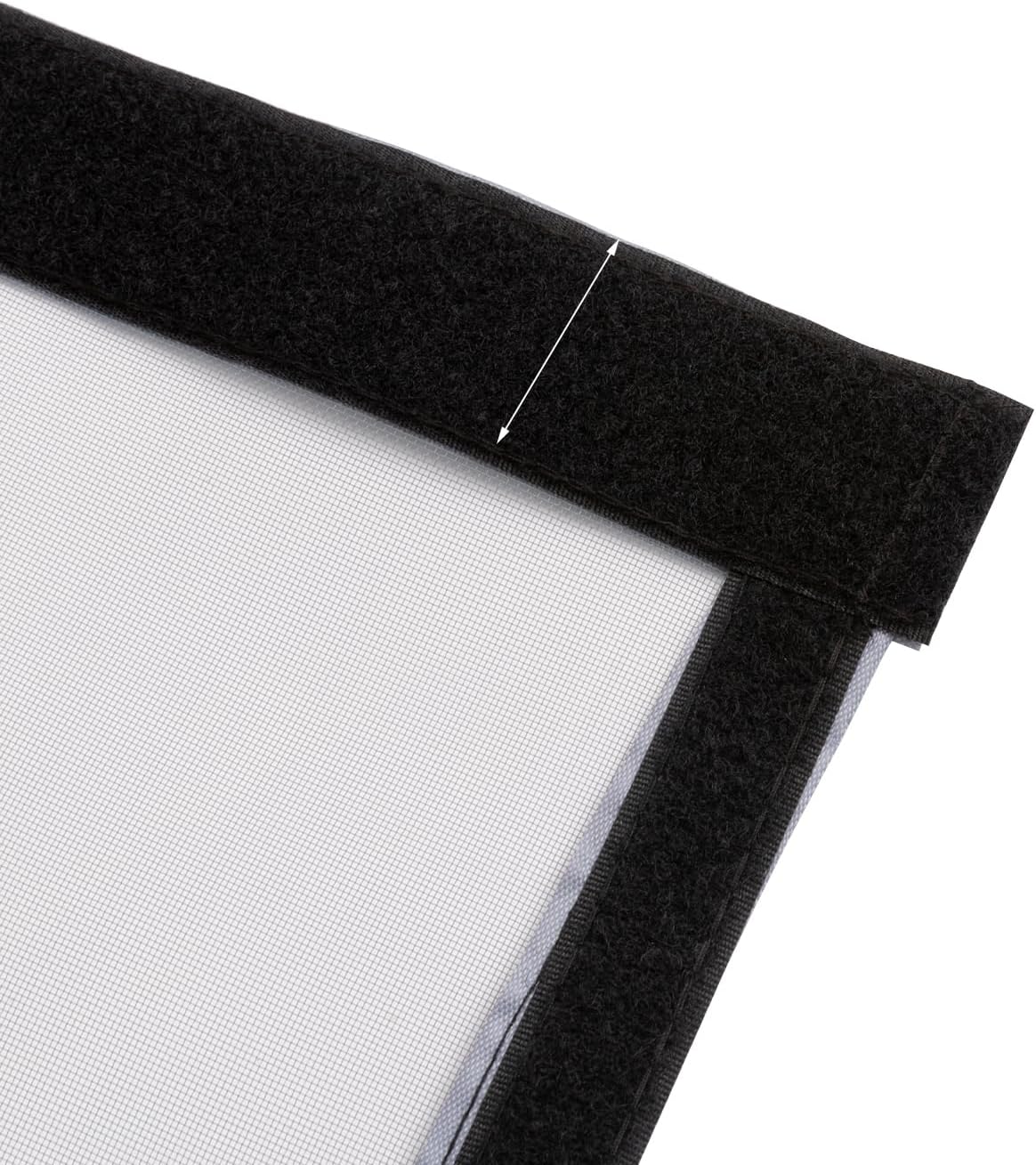 Generic Hands-Free Magnetic Shielding Door. Size for Door (38 inches x83 inches). Prevent Mosquito Keep Ventilated Pets & Children can Pass smoothly Keep Open Button, Gray, ZM-door-GP02