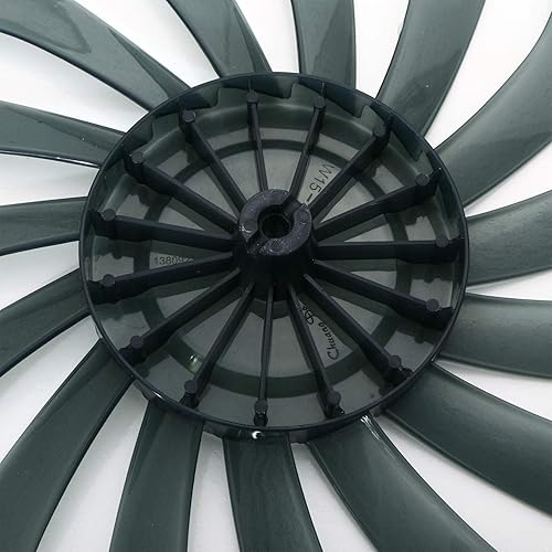 Miniatura 6 de Cuchillas de repuesto para ventilador de 16 pulgadas, 5 hojas con cubierta de tuerca para ventilador de pedestal de pie doméstico de 1214 pulgadas,