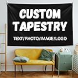 Kbvihzg Personalized Custom Tapestry with Your Image/Logo/Text Customized Wall Backdrop Tapestry for Bedroom Dorm Living Room Home Decor (Color 1)