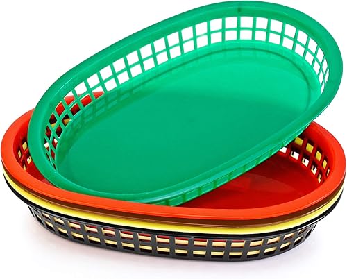 Miniatura 9 de New Star Foodservice 44041 Fast Food Baskets, 10.5 x 7 Inch, Set of 12, Black Negro