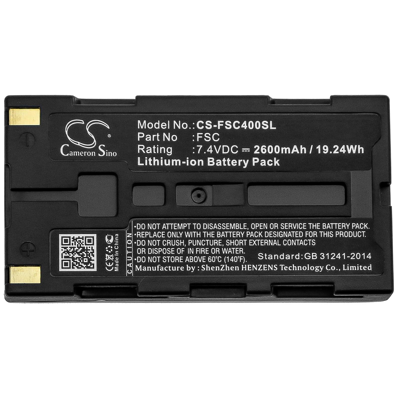 Batteria di ricambio per Fuji Portaflow-C FSC-3 Ultrasonic F, Portaflow-C FSC-4 Ultrasonic F, Portaflow-C Ultrasonic Flow Me, codice articolo: FSC