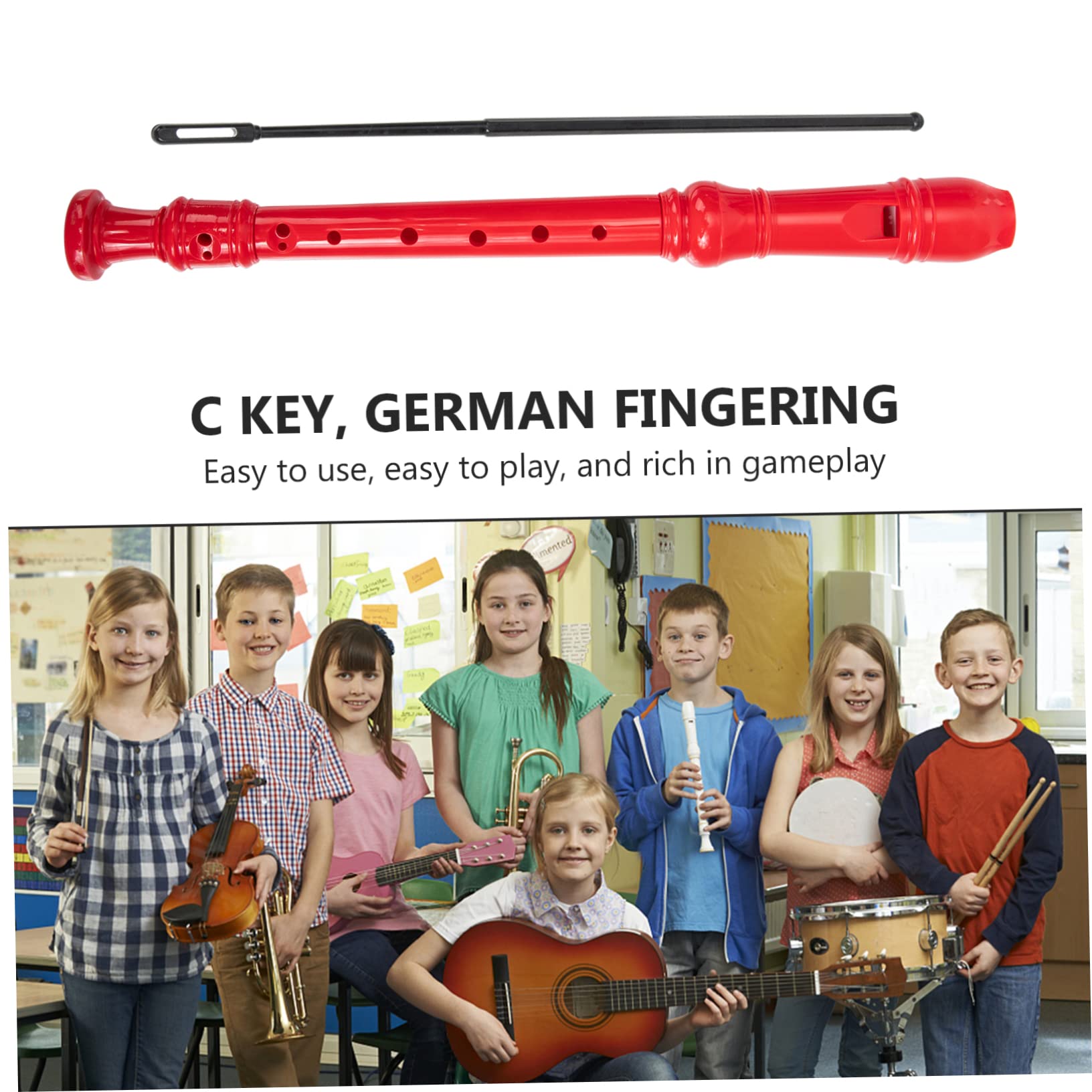 Toddmomy 8-hole Clarinet for Boys and Girls Lightweight Beginner Clarinet Portable Musical Instrument Toy