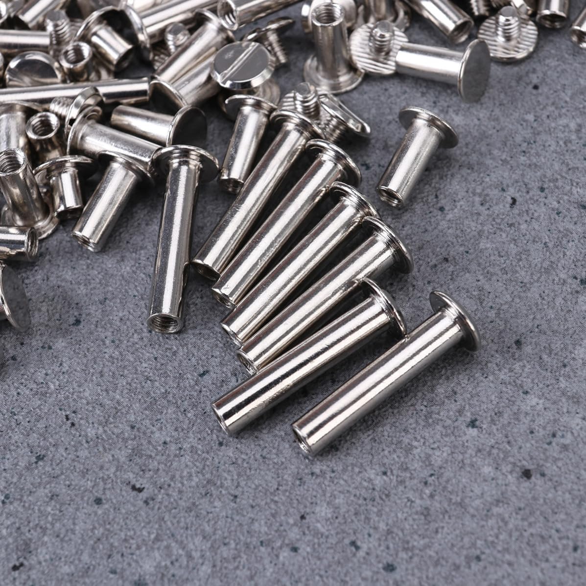 60pcs Silver Metal Binding Screw Posts for Bookbinding