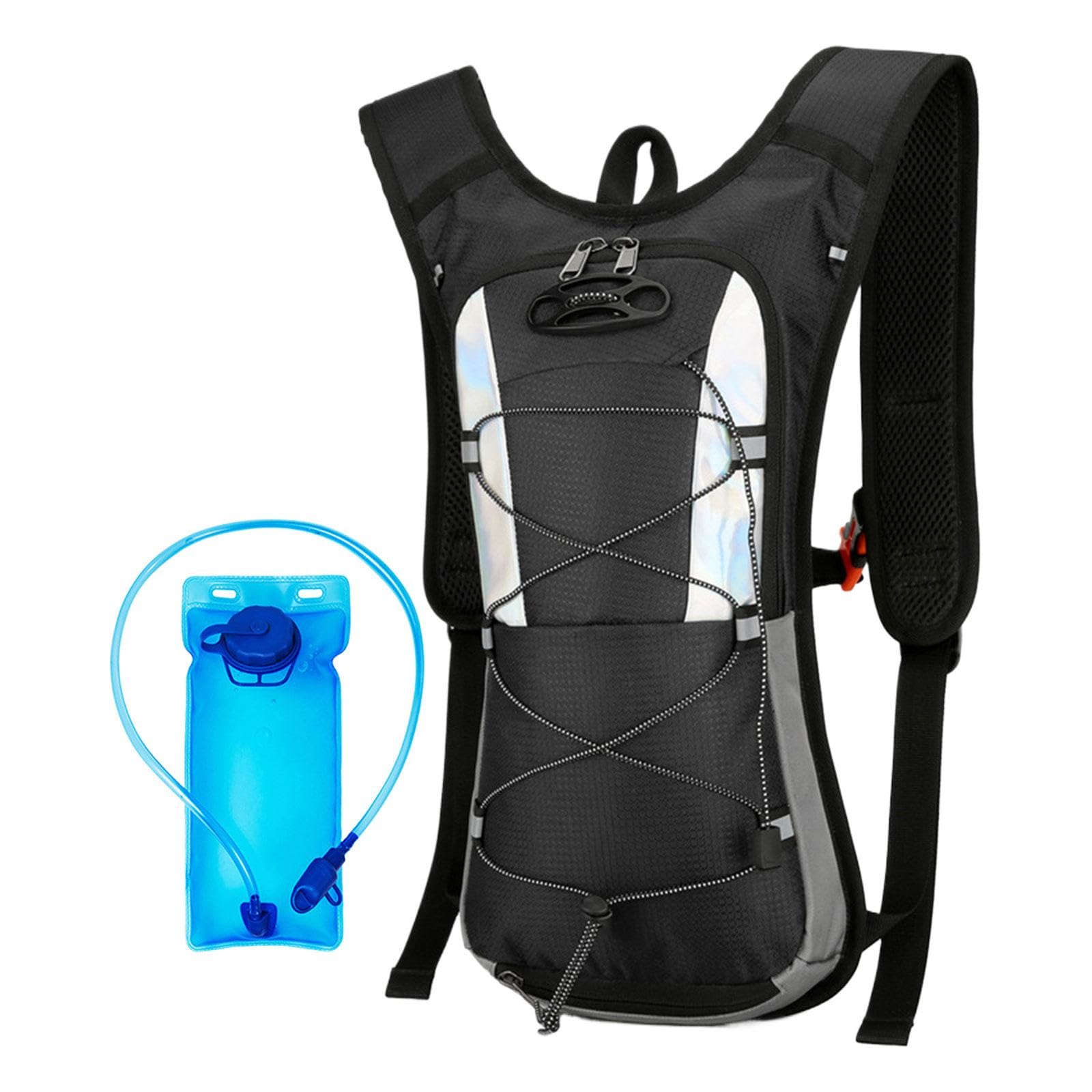 harayaa Zaino Idrico con Sacca d'Acqua da 2 Litri, Zaino Idrico Riflettente per Arrampicata, Campeggio, Escursionismo