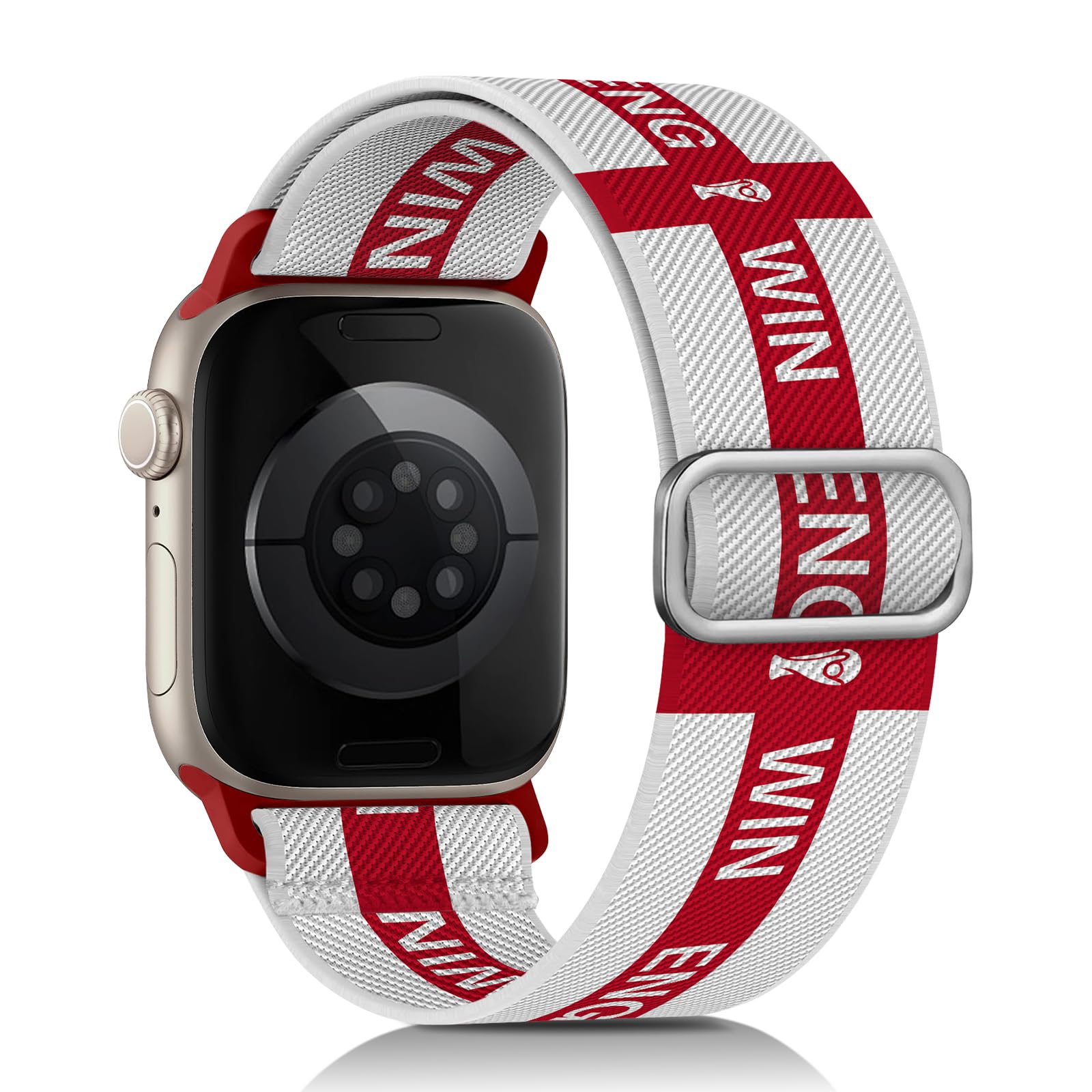 Fußball WM 2026 Flagge Armand Kompatibel mit Apple Watch Armband 38mm 40mm 41mm 42mm für Frauen Männer, Elastische Verstellbares Nylon Armband füriWatch Series 11 10 9 8 7 6 5 4 3 2 1 SE Ultra 3 2
