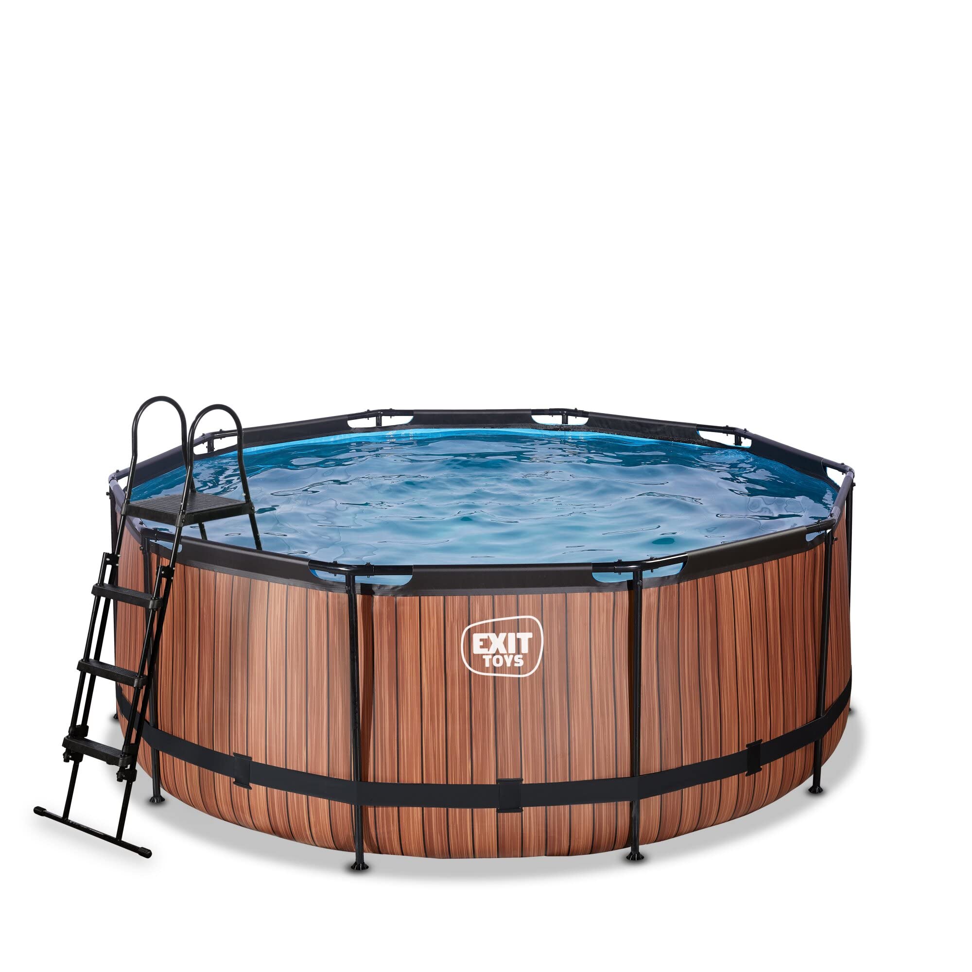 Piscina con Bomba de filtrado para niños Exit Toys Wood 360 x 122 cm