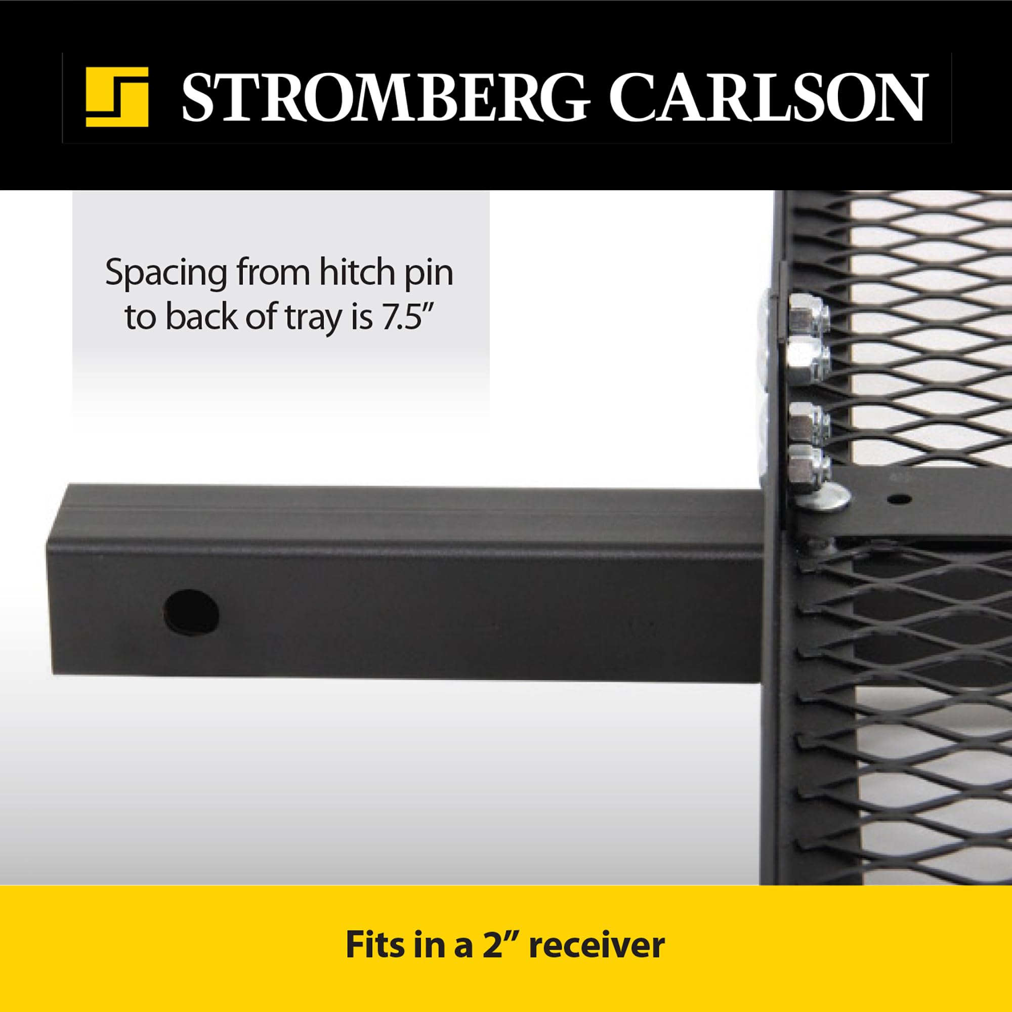 Stromberg Carlson CC-100 - Transportador de Carga para vehículos recreativos de 23 x 60 Pulgadas, Organizador de Remolque para caravanas y campistas, Soporte de Carga de Enganche para Receptor de 2