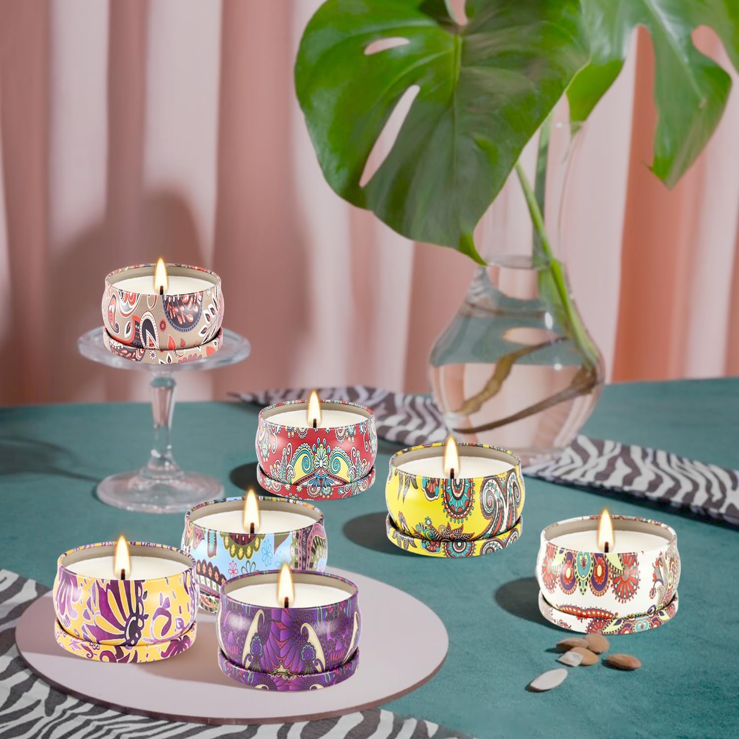 Juego de 36 velas perfumadas, velas de aromaterapia de cera de soja de 2.5 onzas, juego de regalo para el día de San Valentín, cumpleaños, madre, regalo de Acción de Gracias