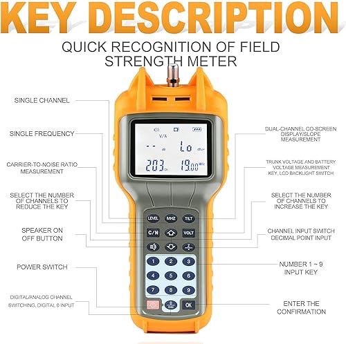 Miniatura 6 de RY S110 CATV dispositivo medidor de nivel de señal de TV por cable y señal digital DB.