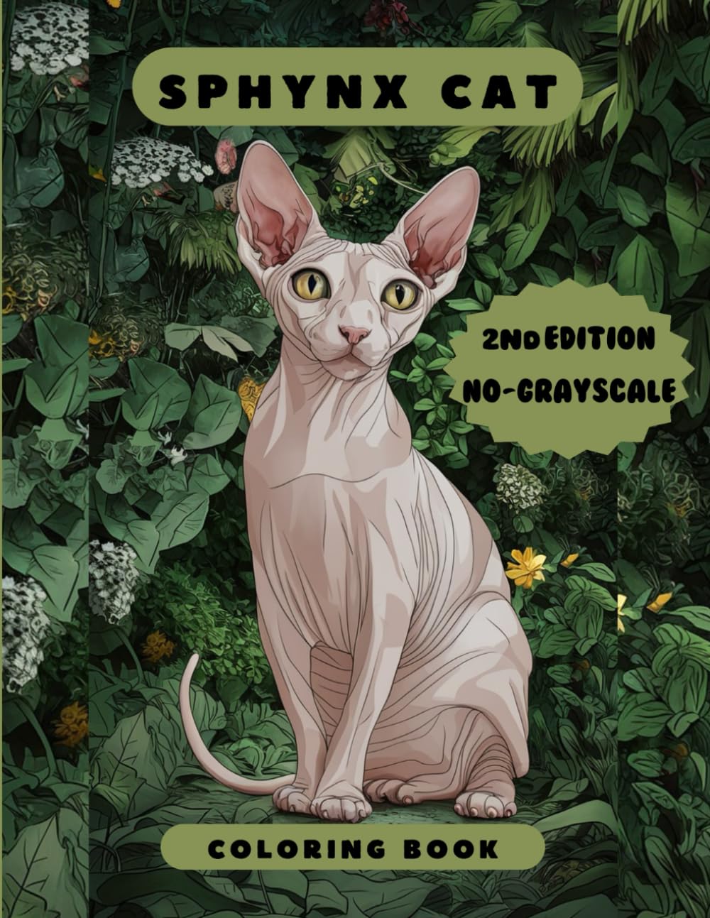 SPHYNX CAT : SPHYNX CAT COLORING BOOK FOR KIDS TEENS AND ADULTS: SPHYNX : SPHYNX CAT GIFTS : CAT COLORING BOOK (ANIMALS COLORING BOOK)