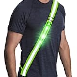 Simket Reflective Walking Gear, Rechargeable Led Reflective Sash, Adjustable Night Walking Safety Gear, High Visibility Safety Lights for Walking at Night for Men Women Jogging Running Biking